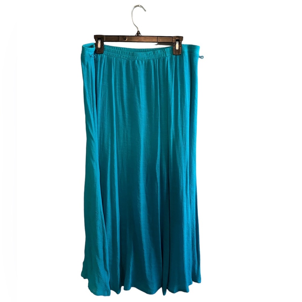 Women's Teal Maxi Skirt - Unbranded